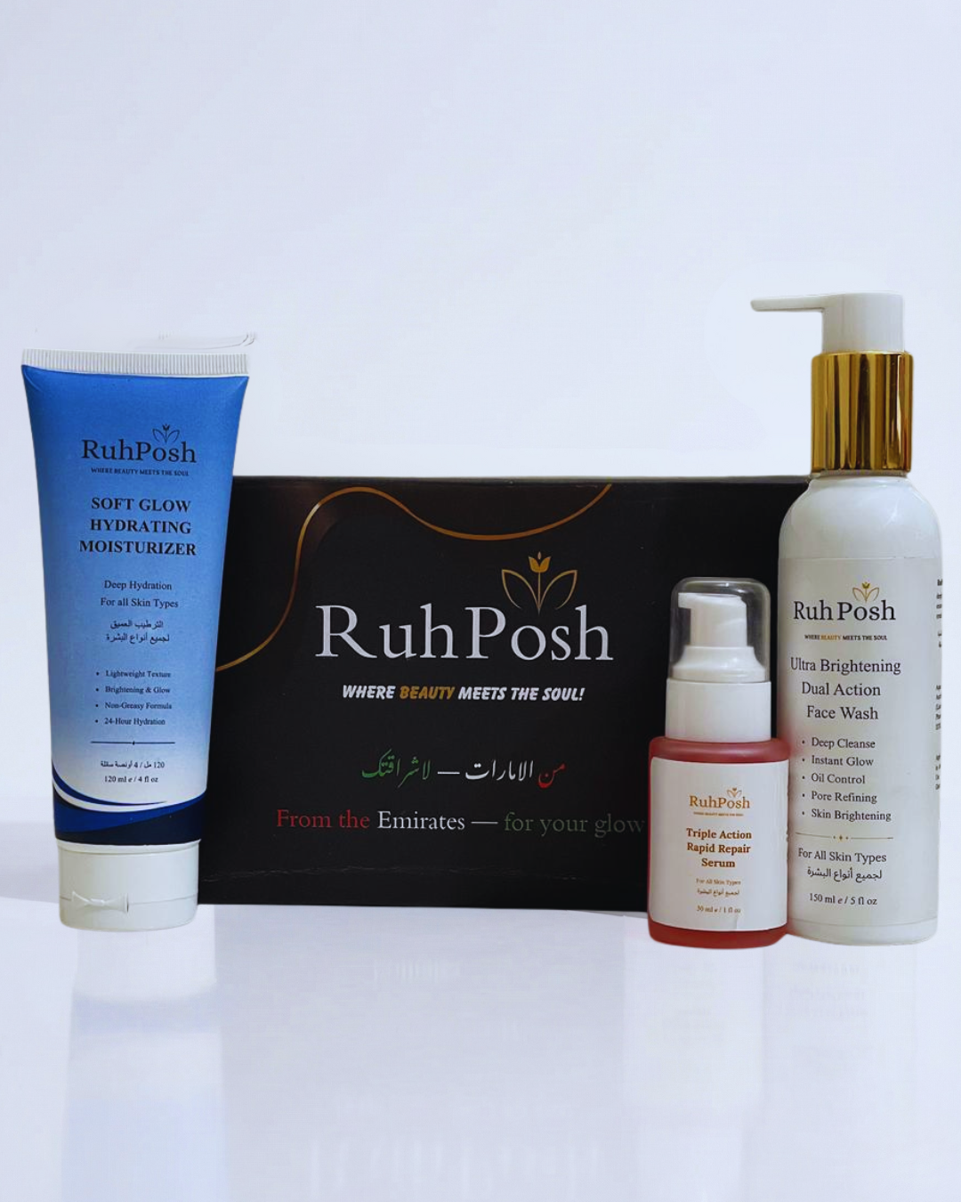 Miracle Skincare Trio (Brighten • Repair • Hydrate)